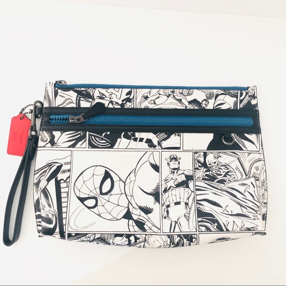 Coach Marvel Carryall Pouch Comic Book Wallet - Picture 1 of 8